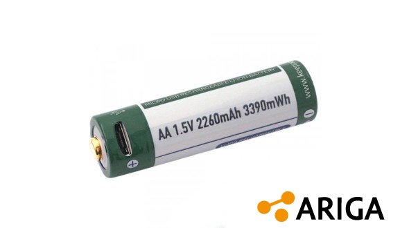 Dobíjecí USB AA baterie Keeppower 2260 mAh