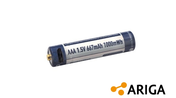 Dobíjecí USB AAA baterie Keeppower 667 mAh