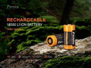 Dobíjecí baterie Fenix 18350 1100 mAh (Li-Ion)