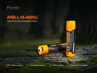 Dobíjecí USB-C baterie Fenix 18650 4000 mAh (Li-Ion)