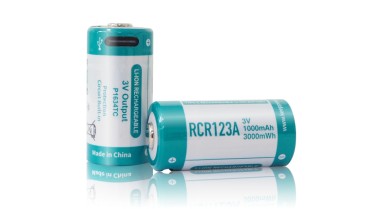 USB-C akumulátor Keeppower RCR123A 3V 1000 mAh (Li-Ion)