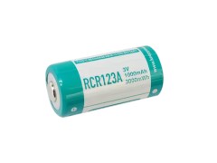 USB-C akumulátor Keeppower RCR123A 3V 1000 mAh (Li-Ion)