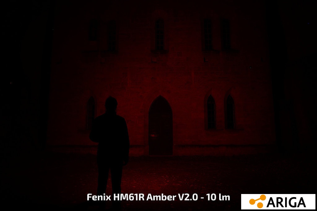 Fenix HM61R Amber V2.0 - červená 10 lumenů