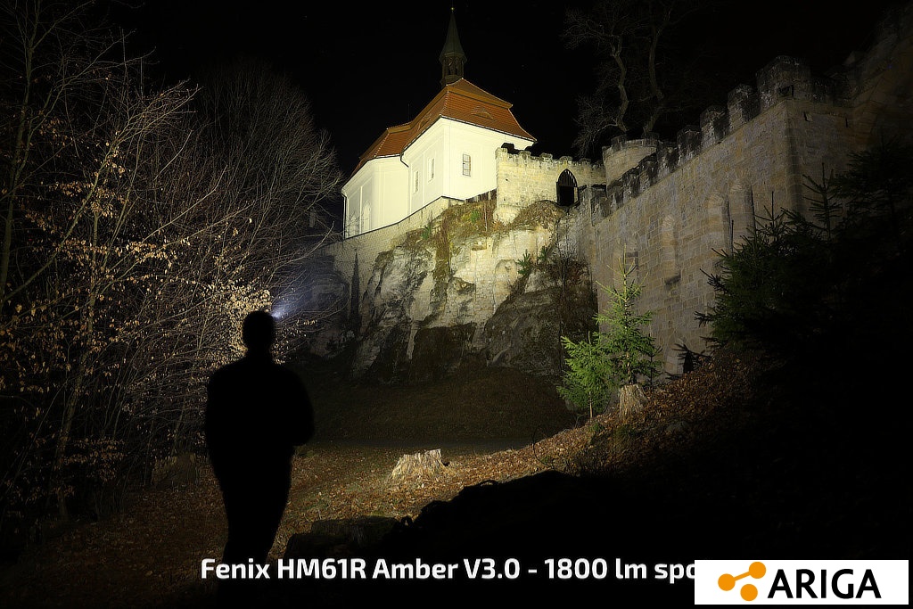 Fenix HM61R Amber V3.0 1800 lumenů